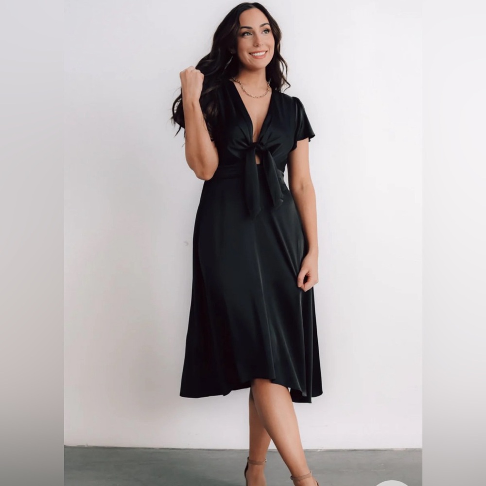 Baltic Born Satin Tie Dress